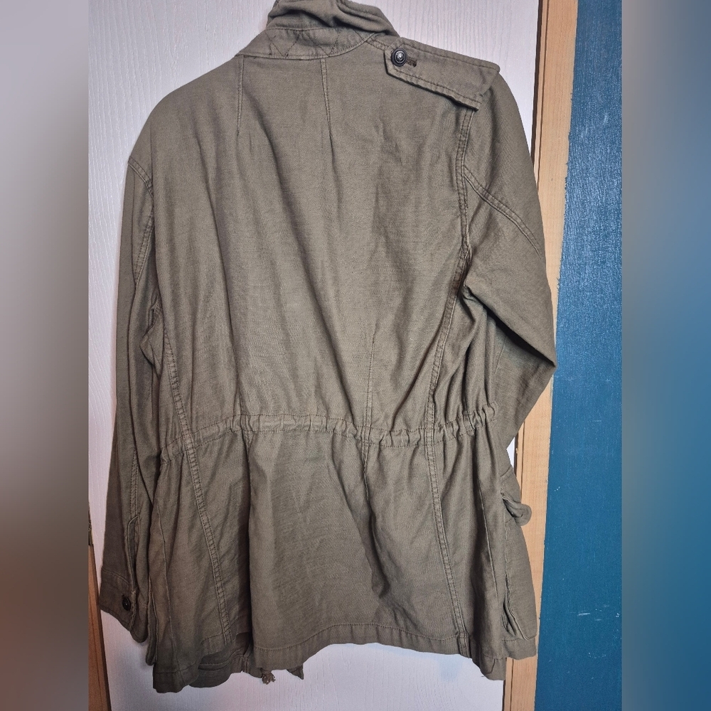701🦃 🎄Free People Women's Not Your Brothers Surplus Jacket Military Army Cargo - Picture 2 of 3